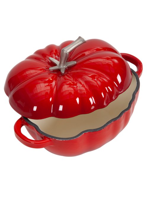 Кокотница чугунная эмалированная Tomato mini 0,48 л, фото 9 из 45