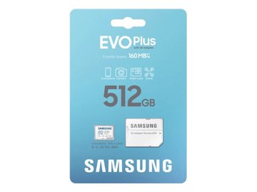 Карта памяти Samsung EVO Plus microSDXC MB-MC512SA 512GB (с адаптером)