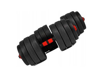 Набор композитных гантелей AMETIST 40 кг (с соединительным грифом) в Мозыре 5 элемент