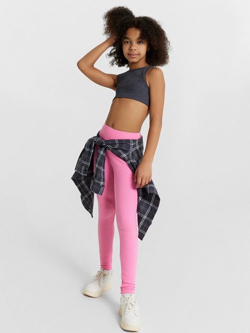 Легинсы для девочек розовые, фото 3 из 7