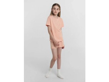 Комплект для девочек (футболка, шорты) коралловый с сердечками в Гомеле Марк Формель