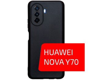 Volare Rosso Matt TPU для Huawei Nova Y70 (черный) МТС