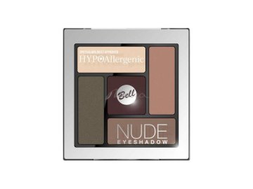 Палетка теней для век BELL HYPOAllergenic Nude сатиново-кремовые, тон 04 Earth Tones, 5 мл
