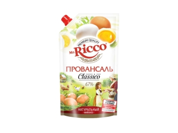 Майонез Mr.Ricco Organic провансаль 67%   375 г