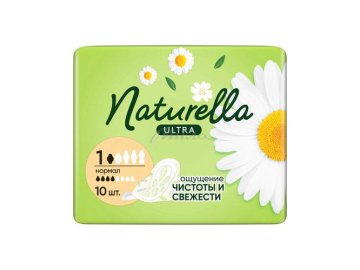 Прокладки гигиенические NATURELLA Ultra camomile normal single ароматизированные, 10 шт