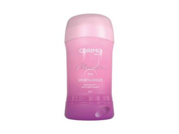 Дезодорант-антиперспирант CORIMO Sport & Office pink в стике для тела твердый, 60 г