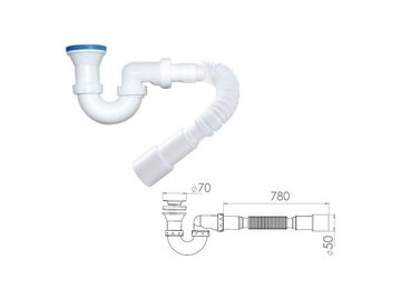 Сифон для душевого поддона AV Engineering AVE129723