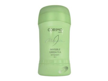 Дезодорант-стик для тела CORIMO Invisible Green Tea твердый гелевый, 60 г