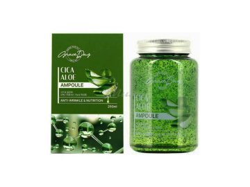 Гель для лица GRACE DAY Cica & Aloe All-In-One Ampoule с экстрактами центеллы азиатской и алоэ вера увлажняющий, 250 мл Мила