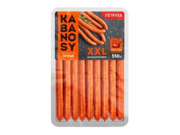 Колбаски Петруха Kabanosy XXL острые в/к в/с 550 г Смолевичи Бройлер Ф-Л Юнимит