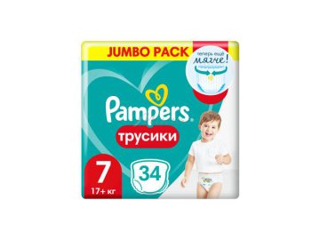 Подгузники-трусики PAMPERS Pants Extra Large Plus (17+ кг), 34 шт