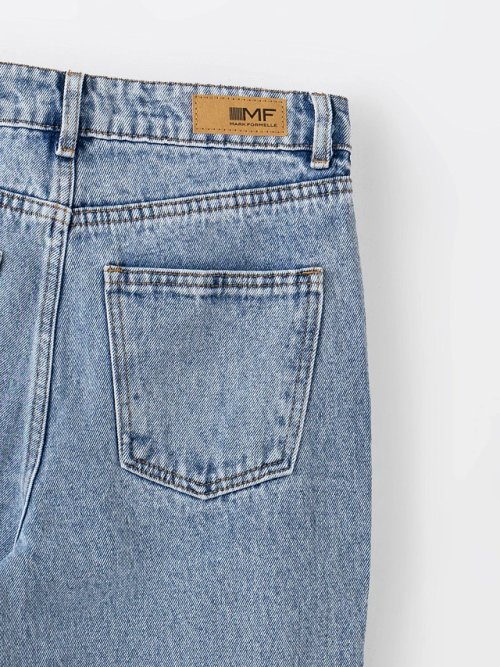 Джинсы Mom fit женские голубые, фото 7 из 7