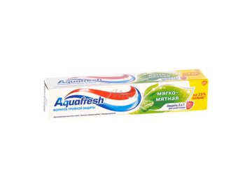 Паста зубная AQUAFRESH Мягко-Мятная 3 в 1 для всей семьи, 125 мл