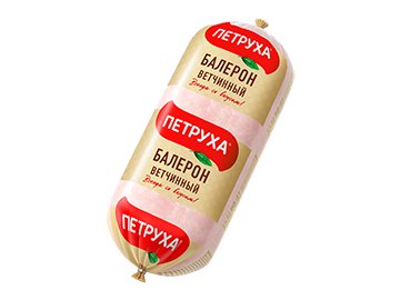 Колбаса Петруха Балерон Ветчинный в/с 470 г Серволюкс Агро ф-л Белмит в магазинах 