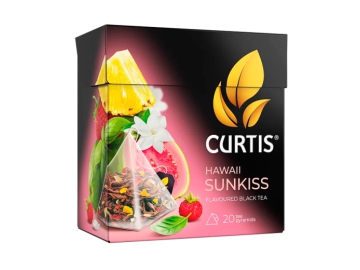 Корона акции и скидки в Минске - Чай Curtis Hawaii Sunkiss черн ароматиз 20пх1,7г 34г пачка