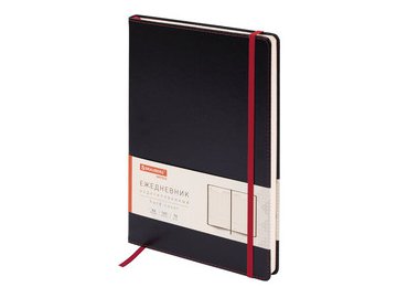 Ежедневник BRAUBERG недатированный Office 113285 (черный)