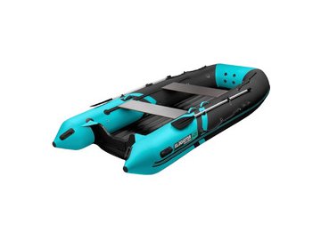 Надувная лодка Gladiator E420S (черно-бирюзовый)