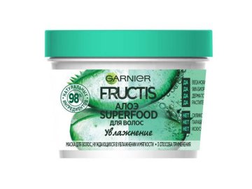 Маска для волос FRUCTIS Garnier Алоэ Superfood Увлажнение, 390 мл