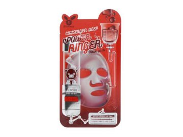 Тканевая маска для лица ELIZAVECCA Collagen Deep Power Ringer Mask Pack c коллагеном