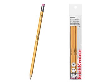 Набор чернографитных карандашей Erich Krause HB Amber 60712 (4 шт)