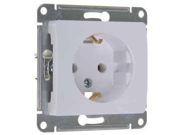 Розетка GLOSSA GSL000143 белая