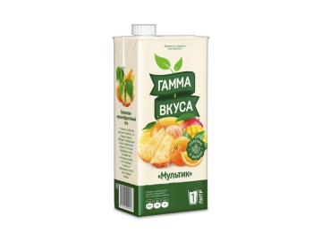 Сок Гамма вкуса Мультик березово-мультифрук 1л ТП