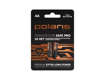Батарейки polaris pb aa 2 шт premium (черный) Электросила