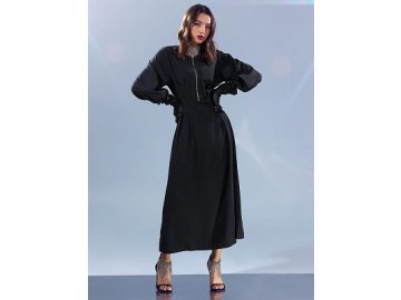 Платье женское из вискозы в черном оттенке Марк Формель