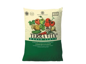 Грунт универсальный нейтральный Живая земля, Terra Vita, 25л из каталога Ома
