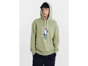 Худи мужское зеленое с печатью Марк Формель