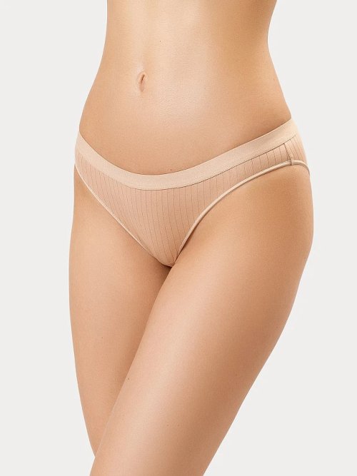Слип-бикини женские в бежевом оттенке, фото 2 из 4