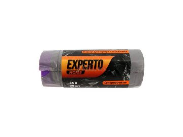 Мешки для мусора EXPERTO с затяжками, 35 л, 30 шт