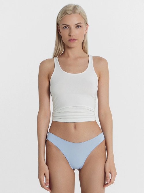 Трусы женские бразилиана в голубом цвете, фото 3 из 21