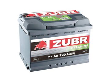 Автомобильный аккумулятор Zubr Premium R+ 77 А/ч ZU770P