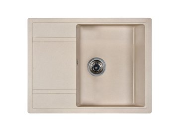 Мойка из каменной крошки WISENT W650-30 (крем) 650х510 без сифона