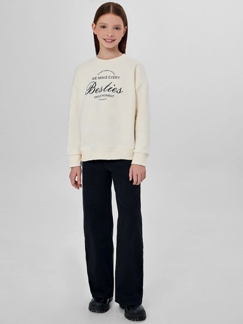 Джинсы для девочек черные, фото 4 из 7