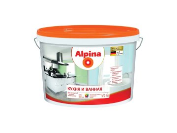 Краска Alpina Кухня и Ванная База1 белая 2,5л/3,18кг на акции в магазинах Ома