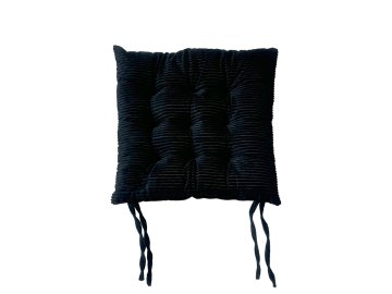 Подушка для сидения Art&Home Velvet Line черный SMZZ9308-2