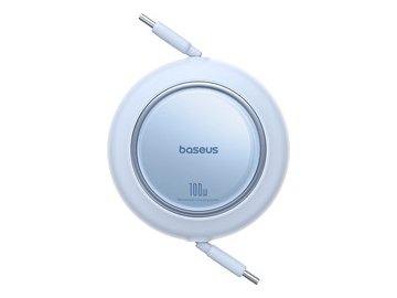 Кабель Baseus Free2Pull Mini Retractable Charging Cable 100W 1.5 м (голубой)