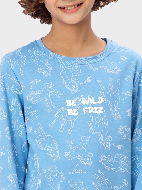 Комплект для мальчиков с надписью "Be wild. Be free", фото 4 из 7