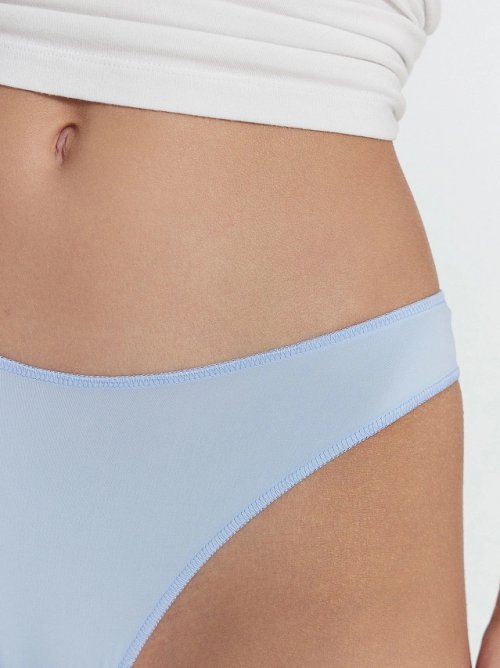 Трусы женские бразилиана в голубом цвете, фото 6 из 21