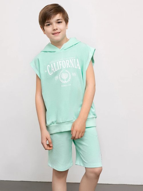 Жилет с капюшоном для мальчика, фото 2 из 5