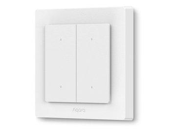 Выключатель Aqara Light Switch H2 WS-K08D 2 клавиши (белый)