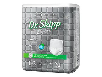Подгузники-трусы для взрослых DR.SKIPP Standard р-р L-3 (20 шт.)