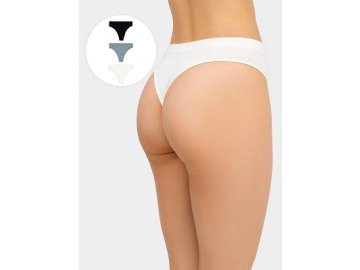 Трусы женские стринги мультипак (3 шт.) в сумрачно-белом цвете