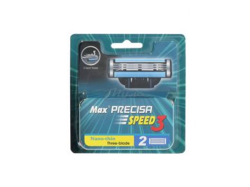 Кассеты сменные для безопасных бритв MAX 3 лезвия, увлажняющая полоска, 2 шт, PL108 Мила