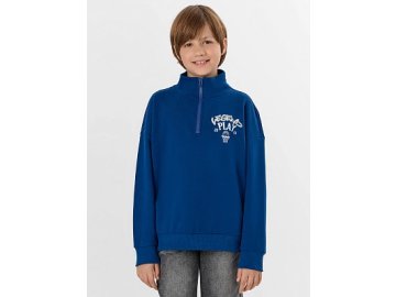 Толстовка для мальчиков синяя с принтом Марк Формель