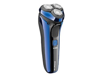 Бритва электрическая POLARIS PMR 0304R wet&dry PRO 5 blades (черный/синий хром)