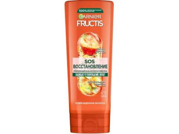Бальзам для волос FRUCTIS SOS Восстановление Укрепляющий с керафилом и маслом амлы, 387 мл
