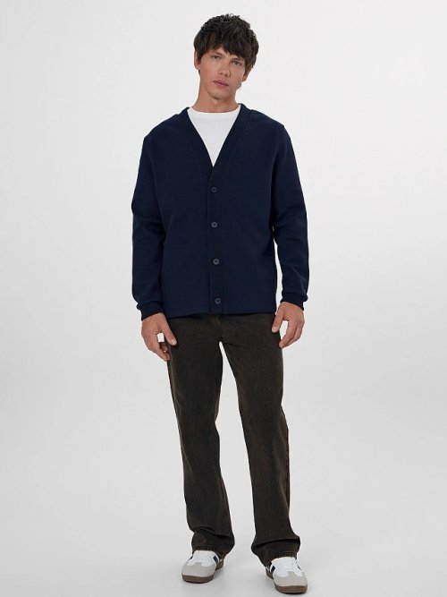 Кардиган мужской темно-синий, фото 3 из 6